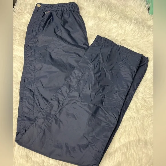 Tommy Hilfiger Vintage 90s Snap Windbreaker Pants Navy Blue Small Y2K - Picture 6 of 13